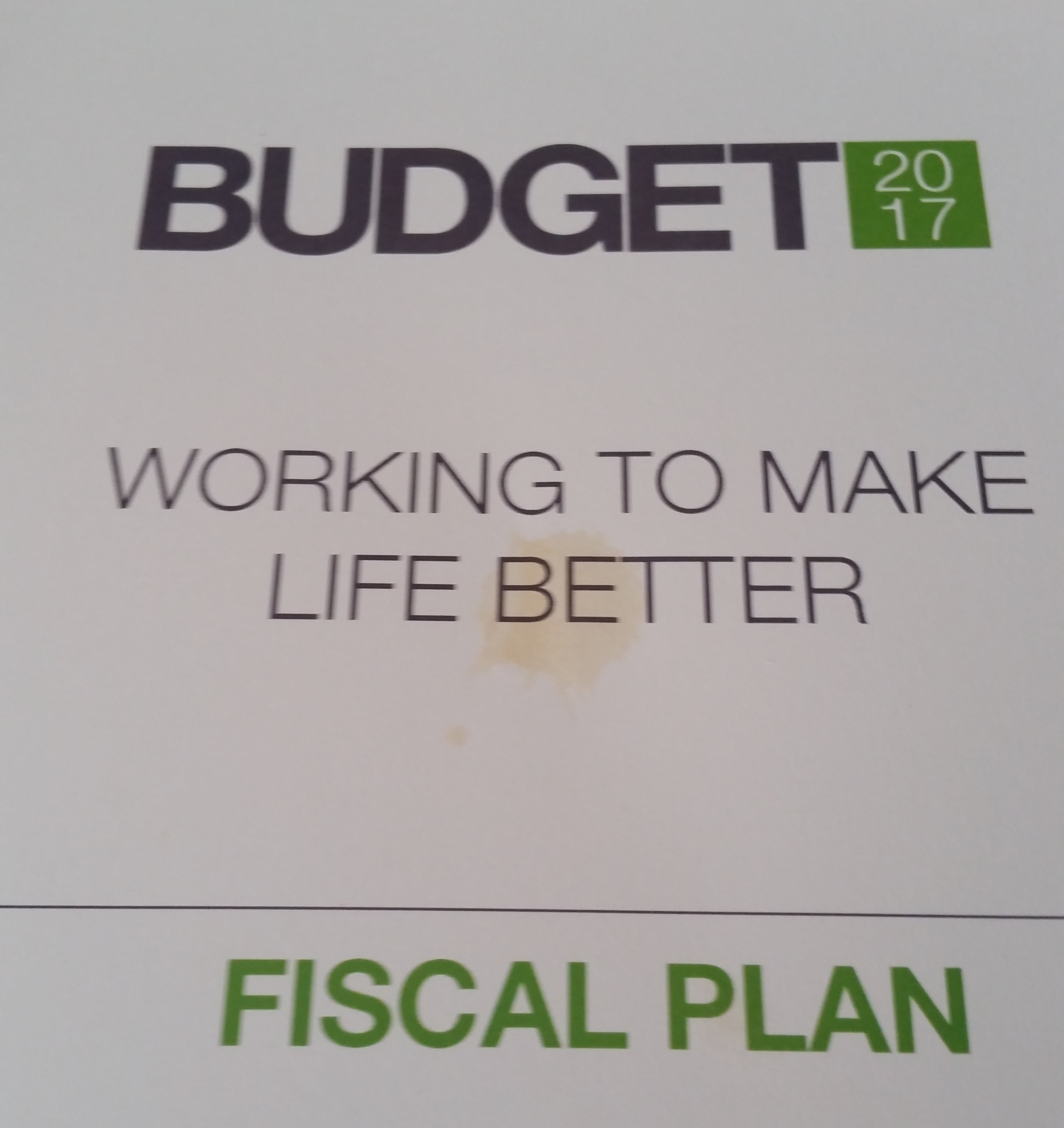 Not a great start to Budget 2017