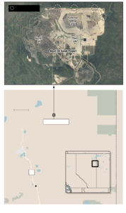 Oil seepage sites- Imperial Oil's Kearl Lake facility Source: The Globe and Mail